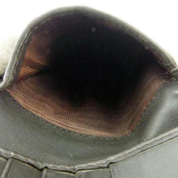 GUCCI Double Sided Wallet GG canvas beige canvas leather Auth used T17988 - Picture 6 of 9